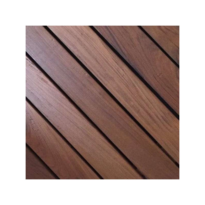 Deck Madera Dura Lapacho 1" x 4" Sistema Clip x mt2